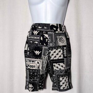 KAPPA LIKE NEW bike SHORTS sport SHORT leggings tights Sz MED ACTIVEWEAR LOGO